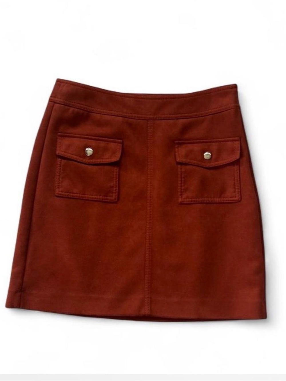 LOFT burnt orange mini skirt with pockets